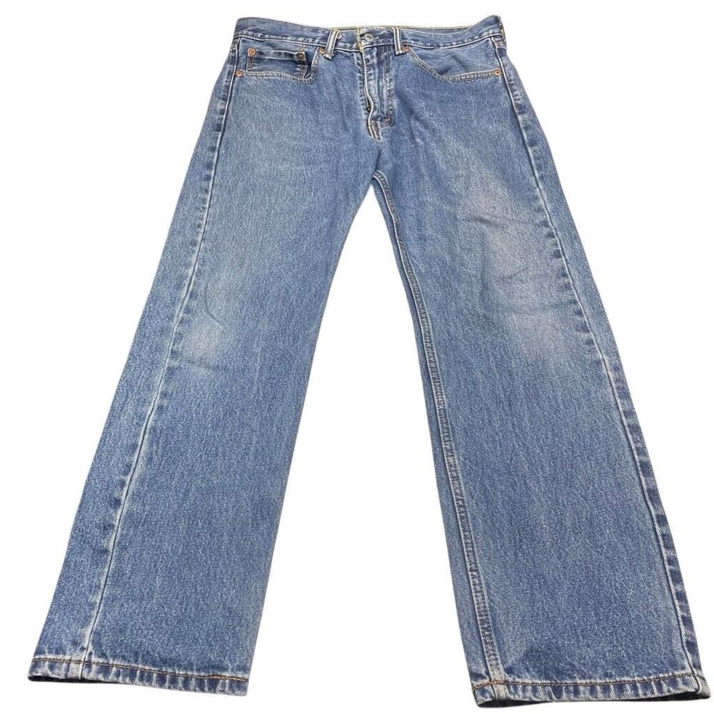 Levi Medium Wash 505 Straight Jeans